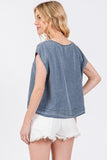 Mineral Wash Boxy Top