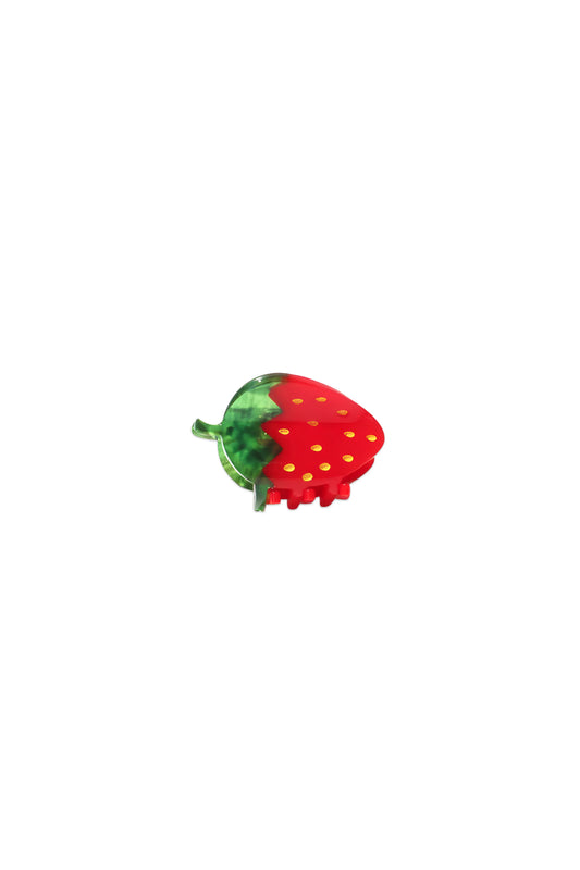 Mini Red Strawberry Hair Claw