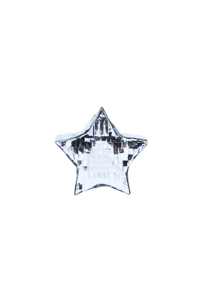 Mini Tabletop Star Piñata Silver
