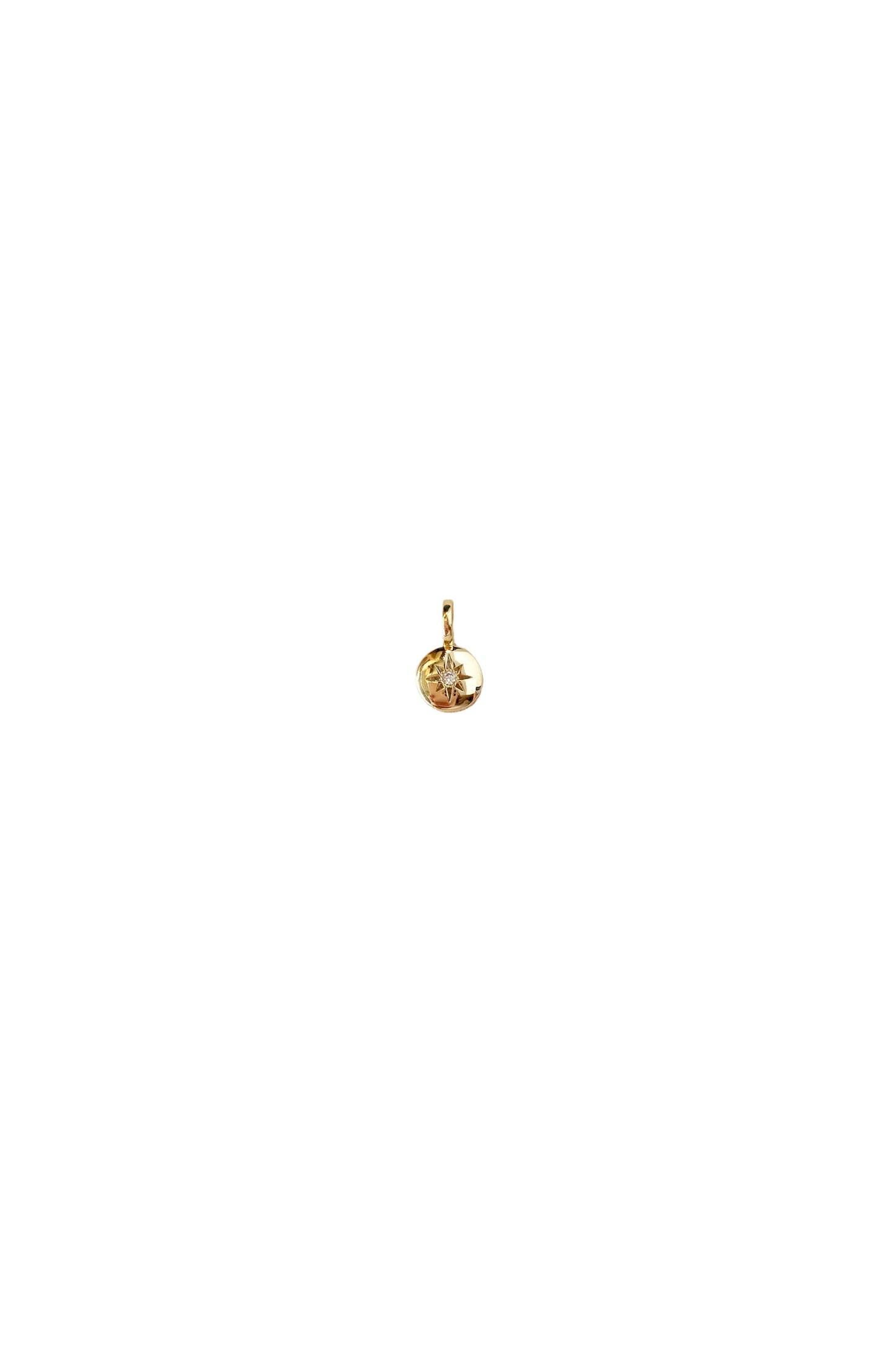 18K Gold Filled Mini Starburst Plate Pendant