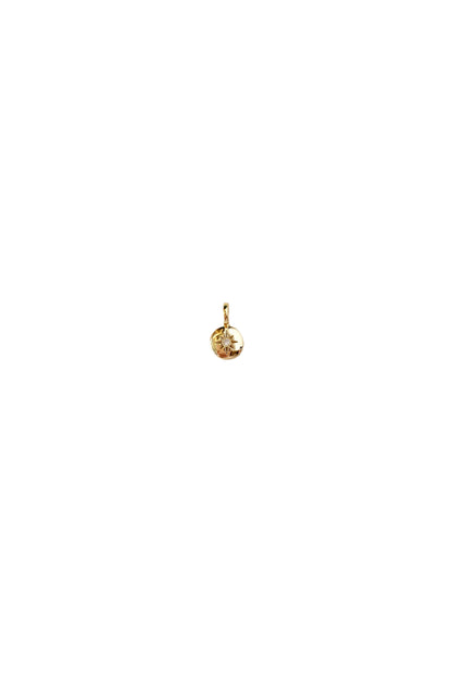18K Gold Filled Mini Starburst Plate Pendant