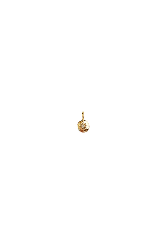 18K Gold Filled Mini Starburst Plate Pendant