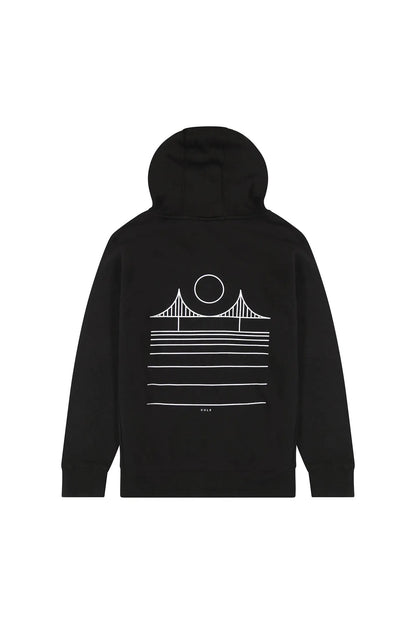 Minimal Bridge Zip-Up Hoodie
