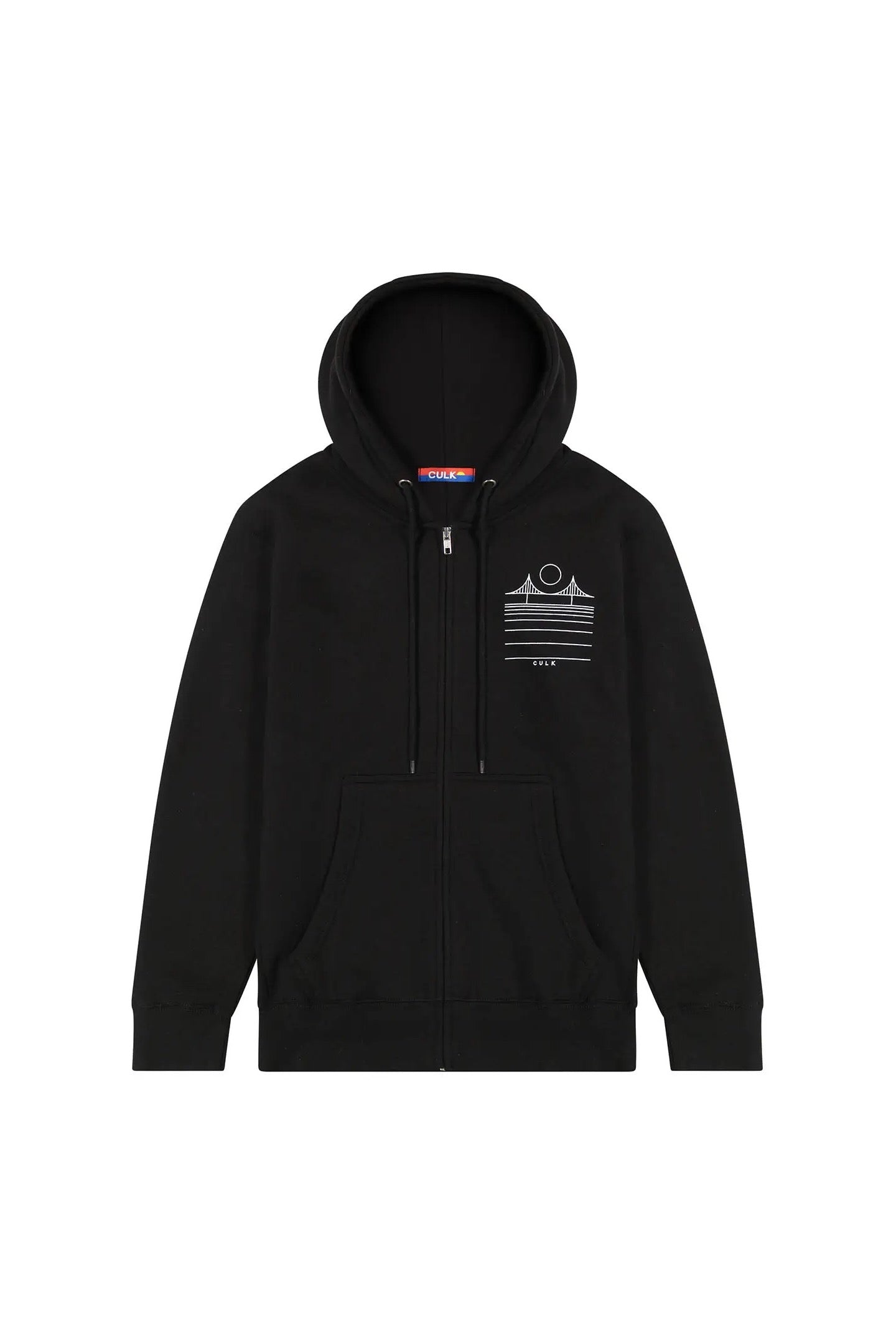 Minimal Bridge Zip-Up Hoodie
