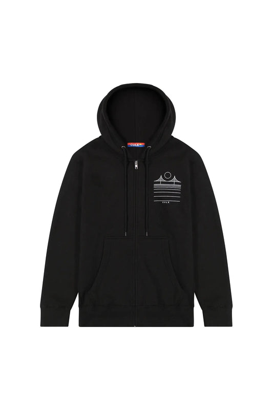 Minimal Bridge Zip-Up Hoodie