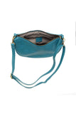 Miranda Crescent Crossbody Bag Turquoise