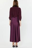 Mixed Media Sweater Dress Boysenberry