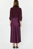 Mixed Media Sweater Dress Boysenberry