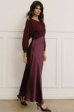 Mixed Media Sweater Dress Boysenberry