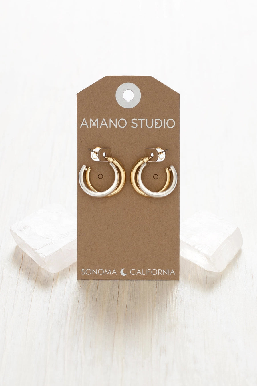 Mixed Metal Hoops