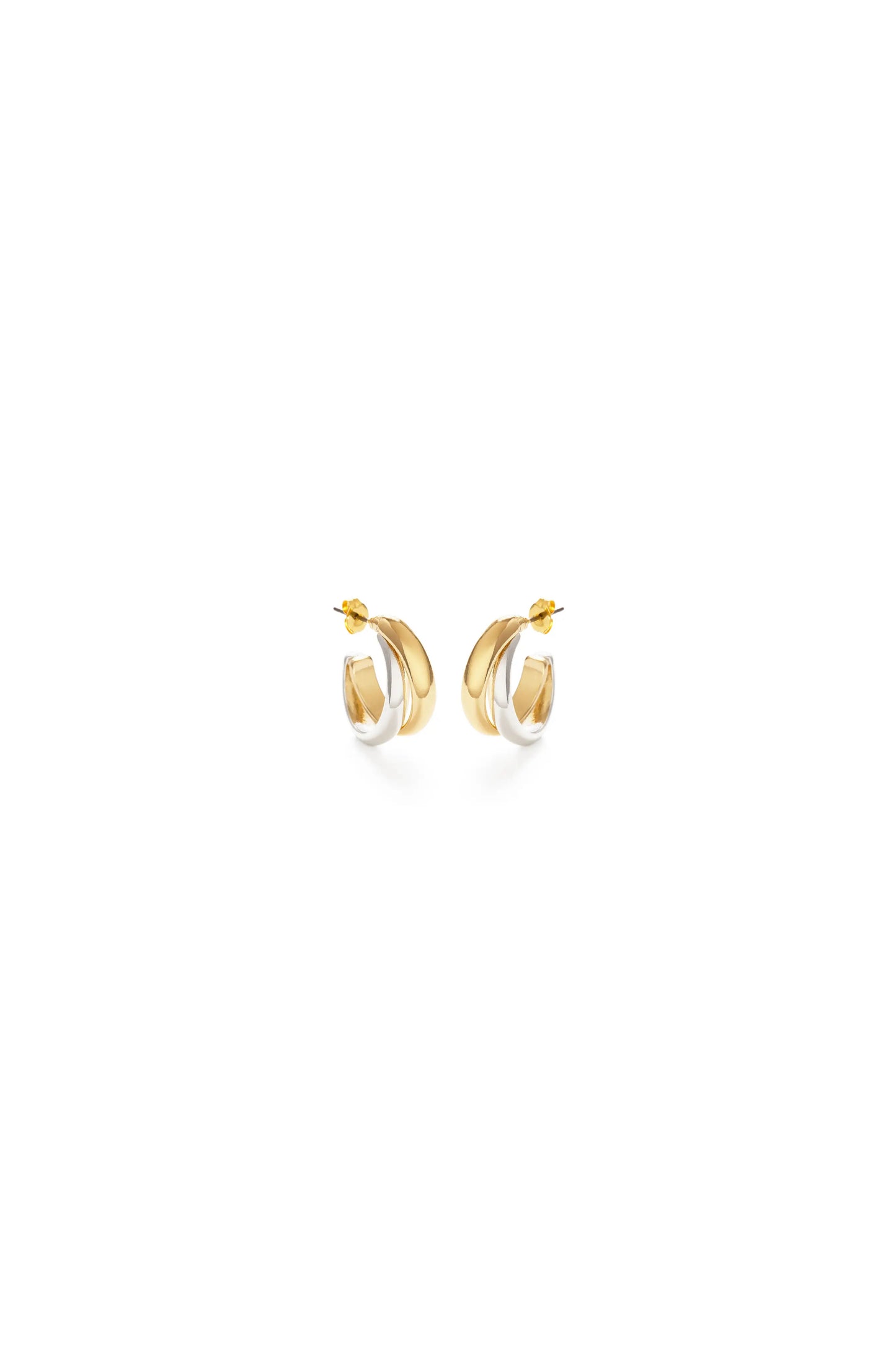Mixed Metal Hoops