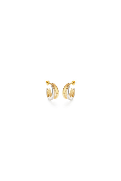 Mixed Metal Hoops