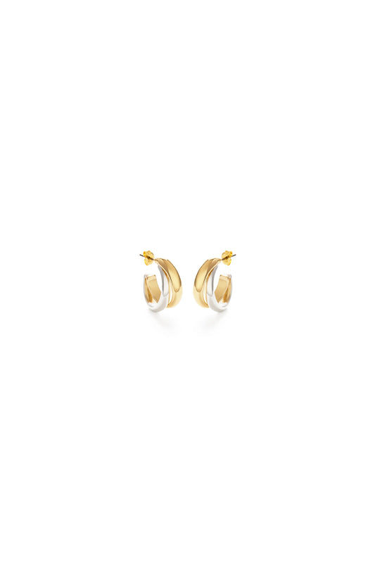 Mixed Metal Hoops