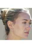 Mixed Metal Mini Trinity Earrings