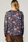 Mixed Print Floral Blouse