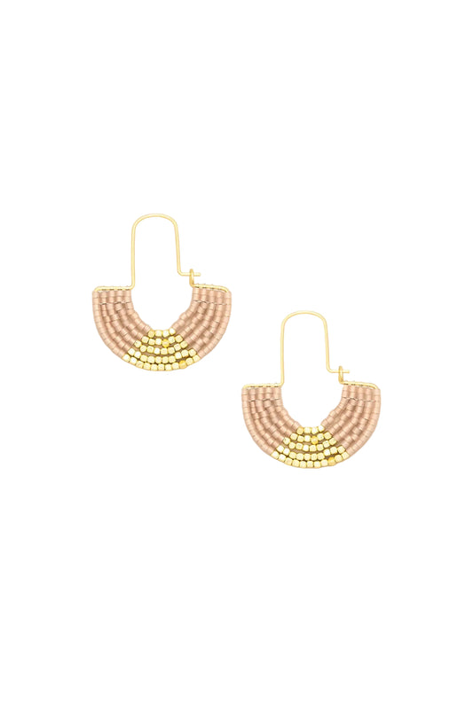 Miyuki U-Hoop Earring Blush
