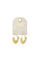 Miyuki U-Hoop Earring Cream/Gold