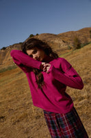 Mock Neck Sweater Berry