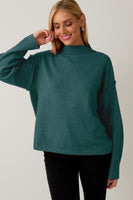 Mock Neck Sweater Hunter Green