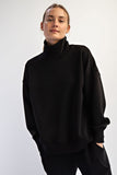 Modal Scuba Ribbed Mock Neck