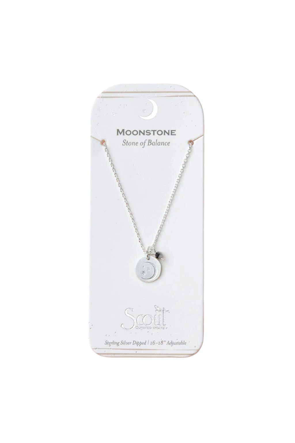 Moonstone Intention Charm Necklace