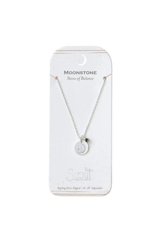 Moonstone Intention Charm Necklace