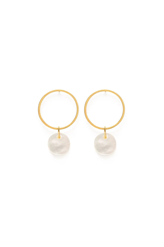 Mother of Pearl Playa Studs