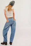 Moxie Pull-On Barrel Jeans