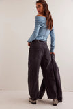 Moxie Pull-On Barrel Jeans