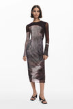 Mr. Christian Lacroix Mesh Midi Dress