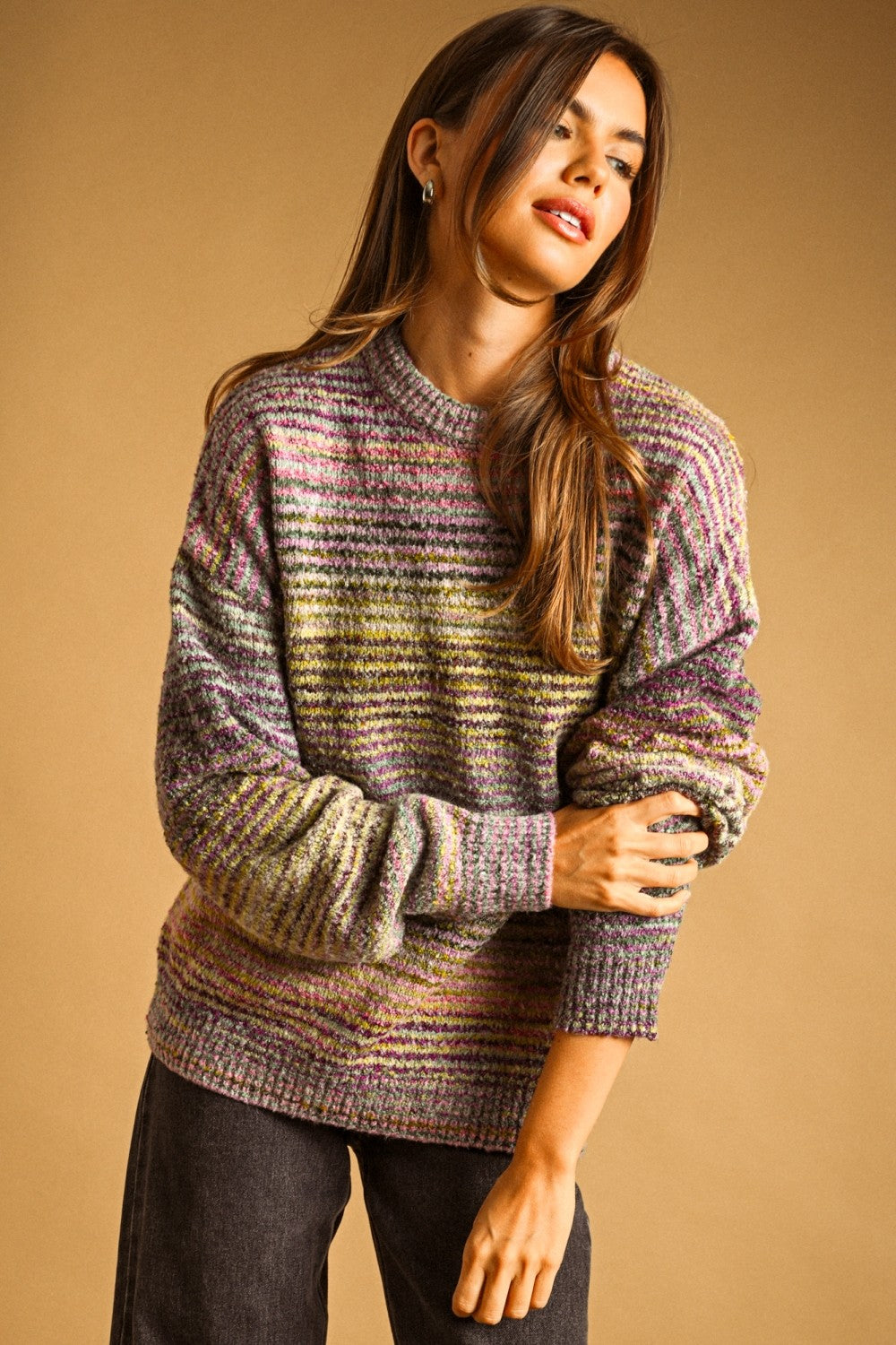 Multi Color Stripe Sweater