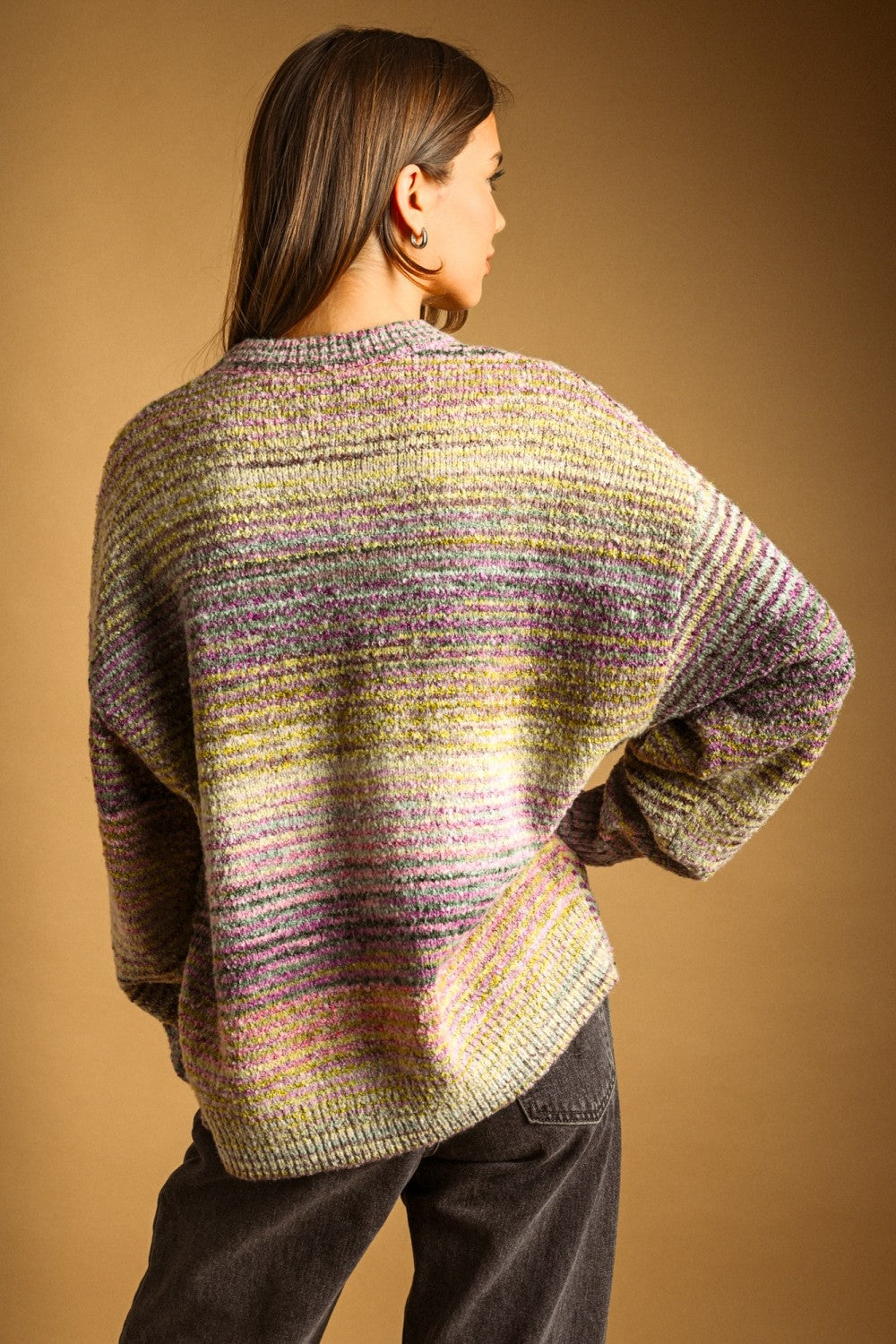 Multi Color Stripe Sweater