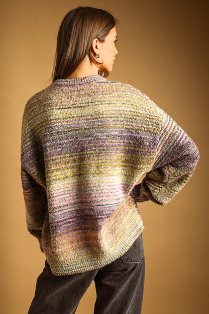 Multi Color Stripe Sweater