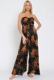 Mystic Blooms Smocked Tube Jumpsuit