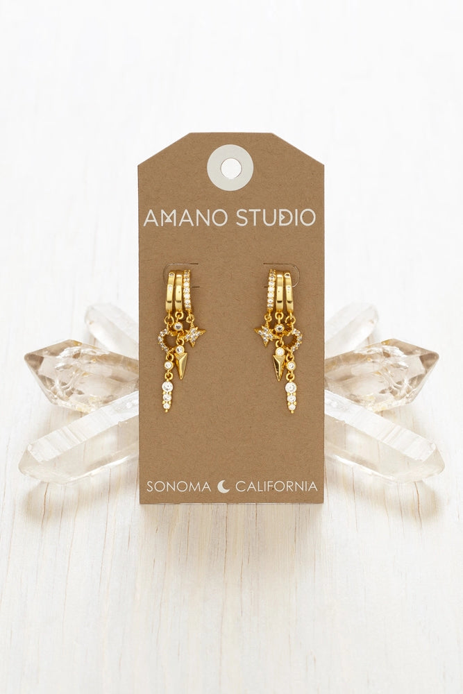 Mystic Moon Earring Stack