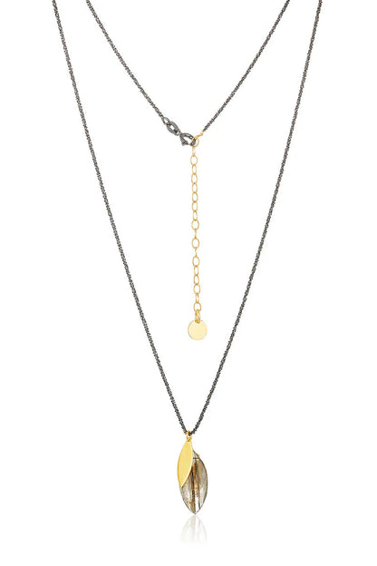 Leaf Labradorite Necklace