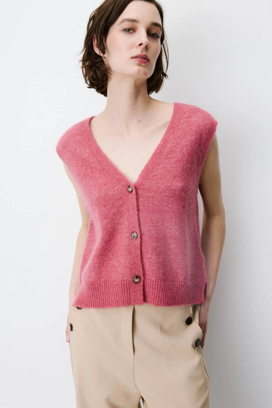 Nars Sleeveless V-Neck Cardigan