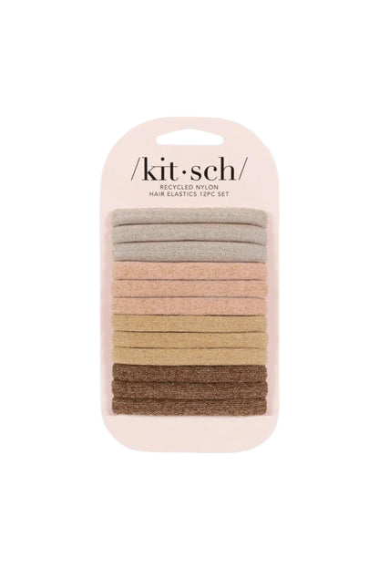 Neutral Glitter Medium Elastics