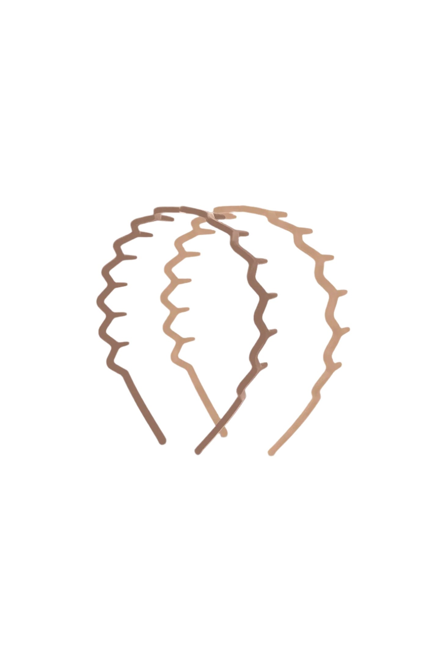 Neutral Zig Zag Headband 2pc
