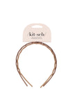 Neutral Zig Zag Headband 2pc