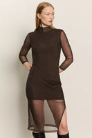 Night Out Mock Neck Dress