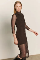 Night Out Mock Neck Dress
