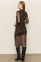 Night Out Mock Neck Dress