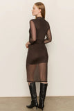 Night Out Mock Neck Dress