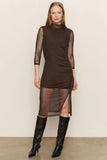 Night Out Mock Neck Dress