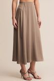 Northpointe Satin Midi Skirt