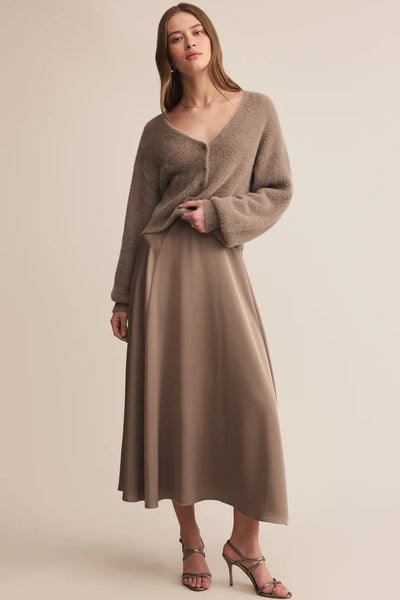 Northpointe Satin Midi Skirt