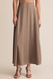Northpointe Satin Midi Skirt