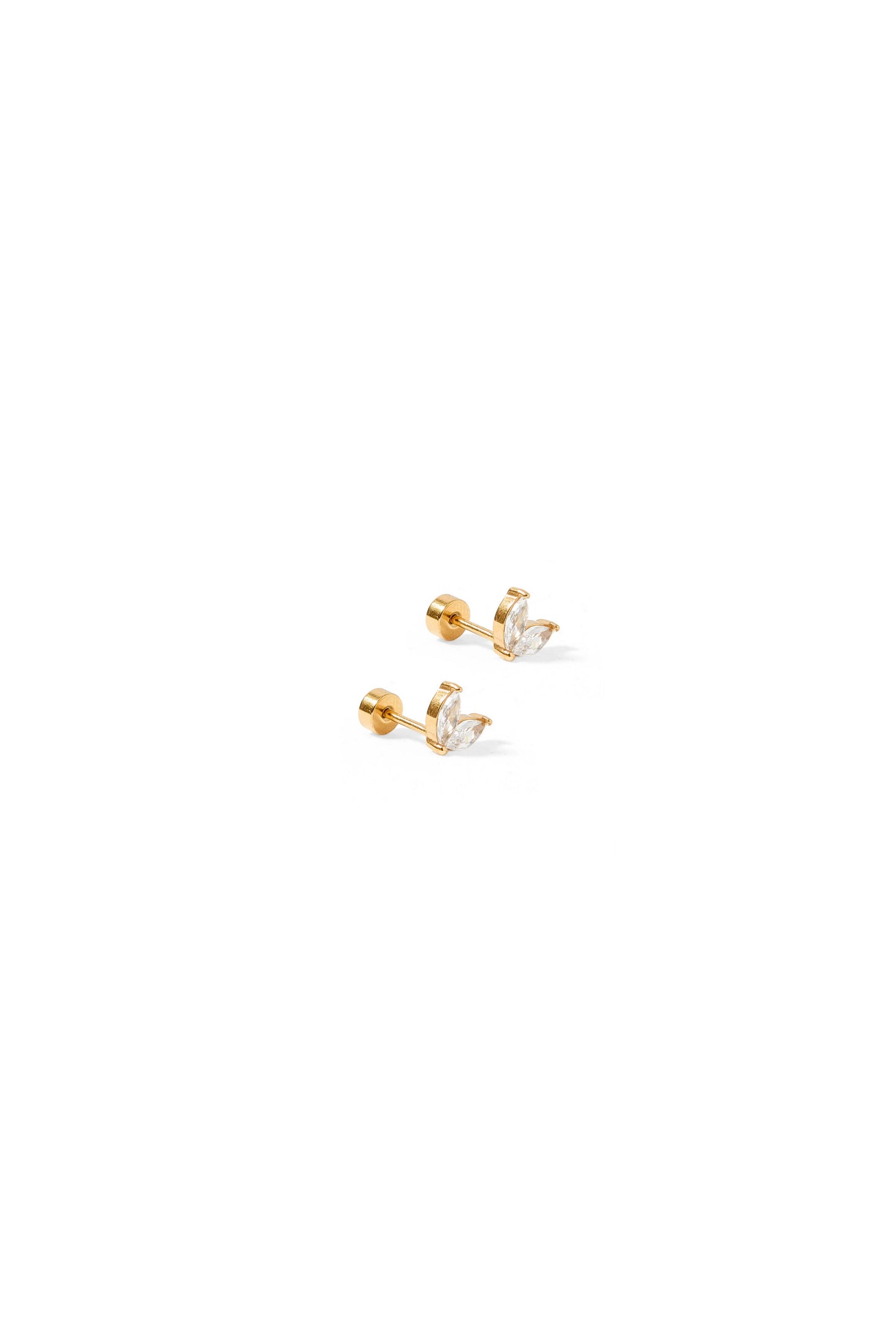 Nova Screwback Studs Gold