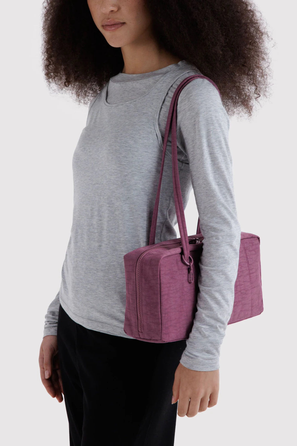 Nylon Bowler Bag Wild Plum